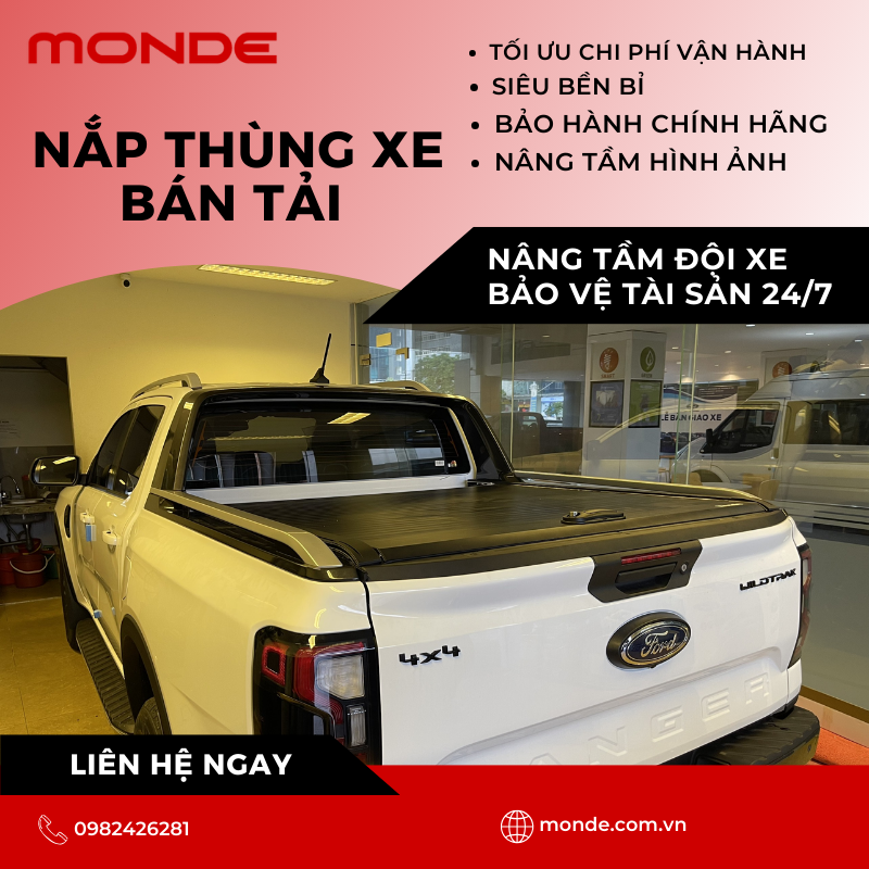 nắp thùng xe bán tải
